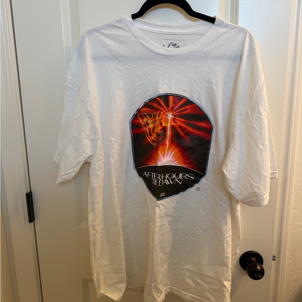 White Graphic Tee - Afterhours Til Dawn tour shirt